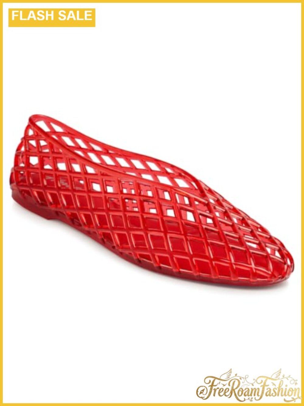 Clear Jelly Sandals Kitten Heel Open Toe Slip On Flat